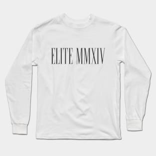 Elite MMXIV Text Long Sleeve T-Shirt